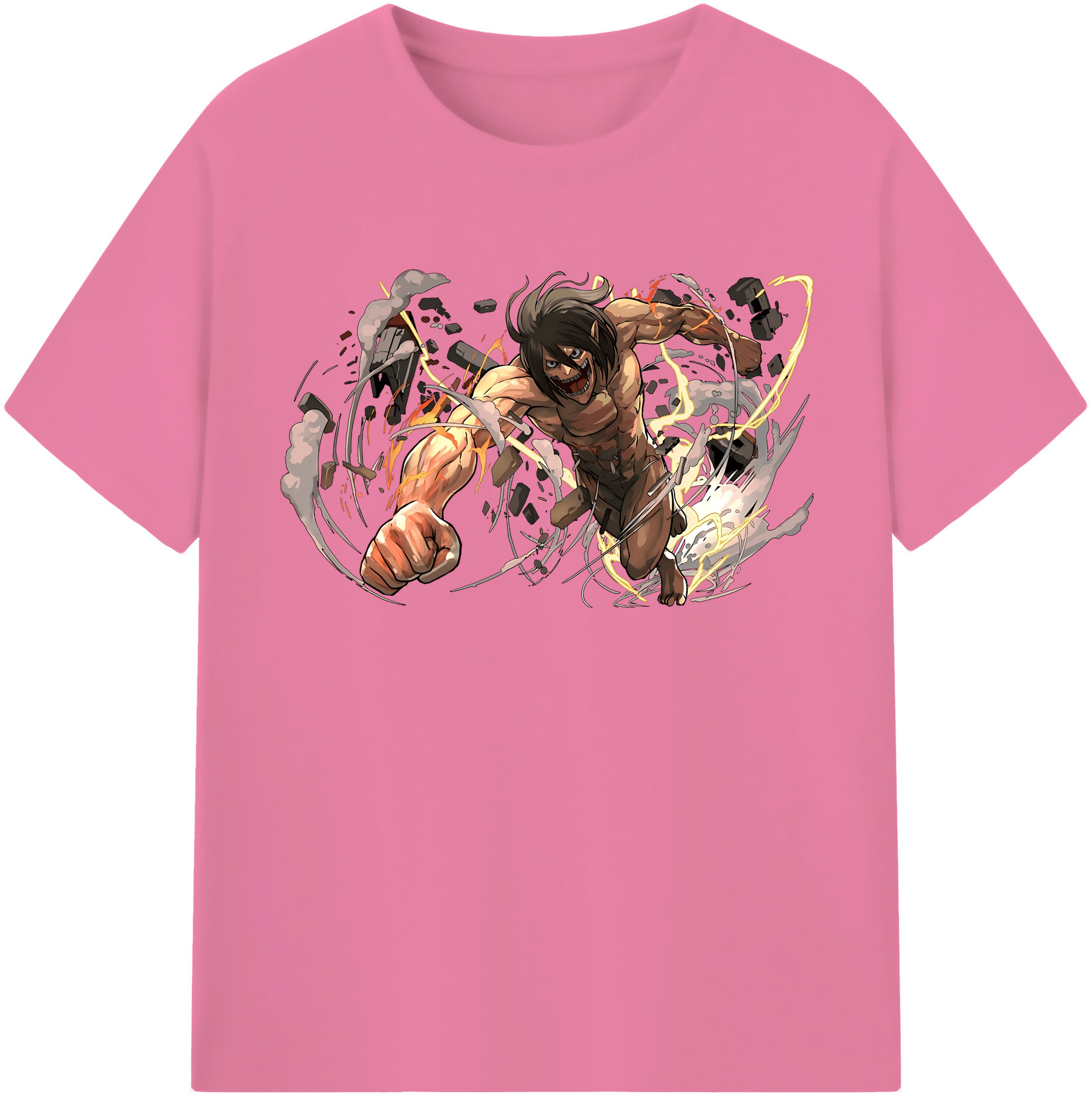 （画像用） 進撃の巨人 Attack on Titan 綿100％半袖Tシャツ（フロントプリント）